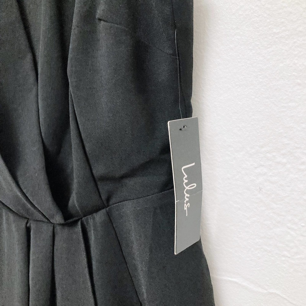 Lulu's My Dear Pleated Sleeveless Romper XS Black - Picture 9 of 9